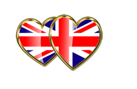 heart english flag