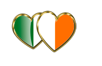heart irish flag